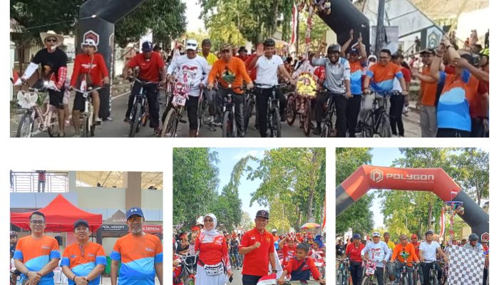 Sambut HUT ke-79 RI, Dinas PUPR Takalar Gelar Sepeda Santai 