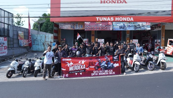 Convoy Merdeka Bersama Honda Babel Cabang Asia Surya Perkasa Belitung dan Komunitas Motor Honda