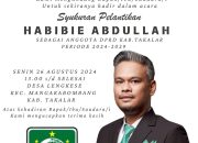 Syukuran Pelantikan Habibie Abdullah sebagai Anggota DPRD Takalar: Undangan untuk Merayakan Perjuangan Bersama