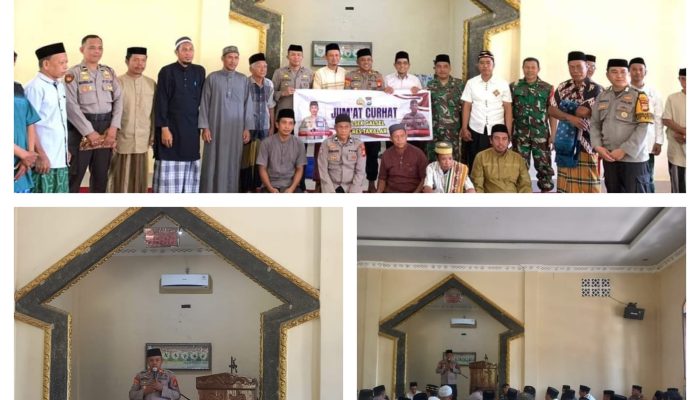 Kapolsek Galesong Selatan Gelar Jumat Curhat di Desa Bontokassi, Ini Pesan Beliau