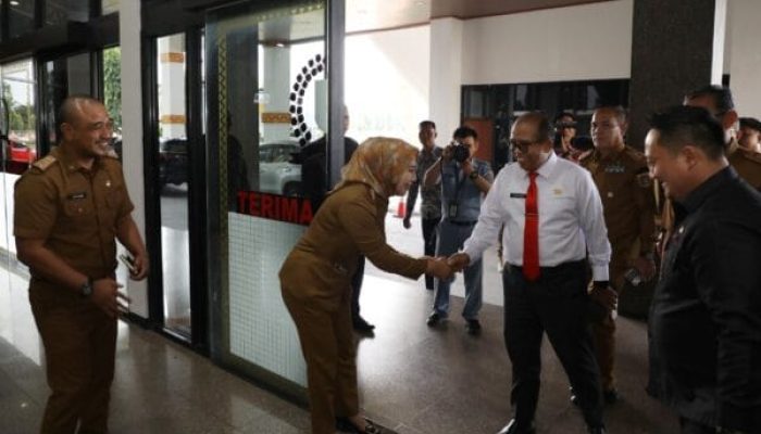 Kunjungan Pj Gubernur Lampung Diteroma Ketua DPRD Mingrum Gumay