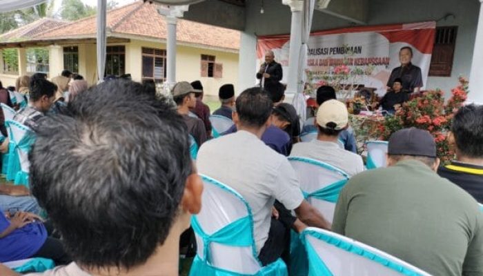 Sahlan Syukur Anggota Fraksi PDI Perjuangan DPRD Provinsi Lampung Gelar Sosialisasi PIP dan Wawasan Kebangsaan 
