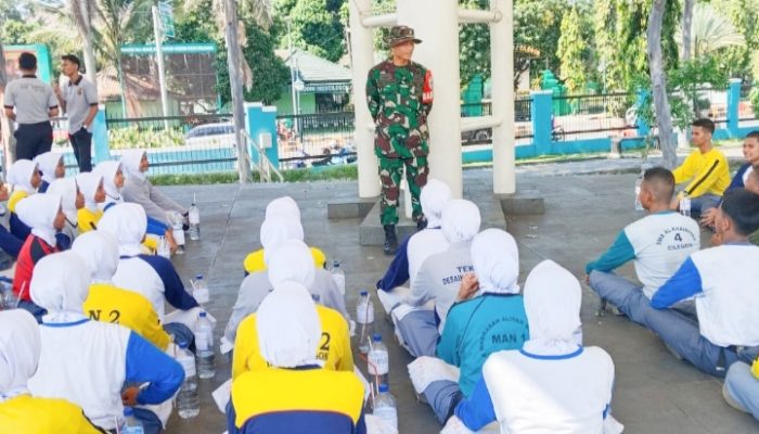 Babinsa Koramil 2301/Cilegon, Bintahwil Pelatihan PBB Pelaku Paskibra