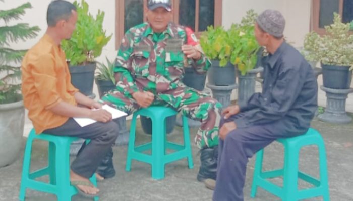 Babinsa Koramil 2307/Ciwandan, Komsos Membahas Tentang Pembangunan Gorong-Gorong