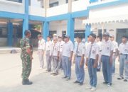 Babinsa Koramil 2307/Ciwandan, Bintahwil Memberikan Materi Pelatihan Baris Berbaris