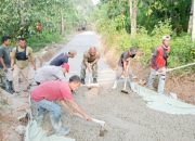 Babinsa Koramil 2305/Cinangka, Karbak Pembangunan Jalan Swadaya