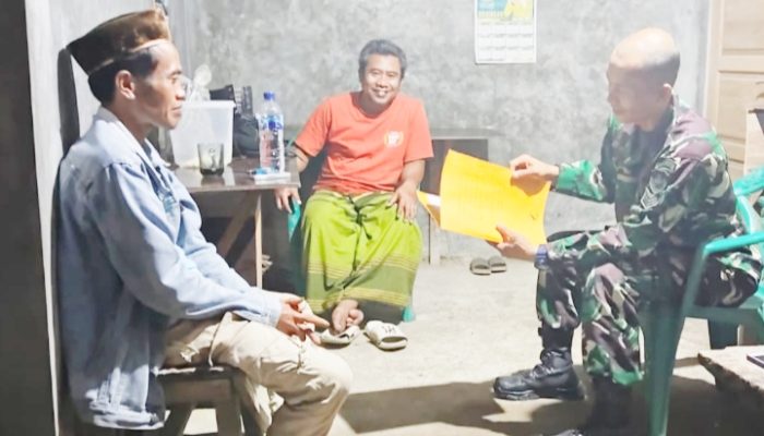 Babinsa Koramil 2302/Cilegon, Komsos Membahas Peringatan 17 Agustus