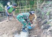 Babinsa Koramil 2307/Ciwandan, Karbak Pembangunan Drainase