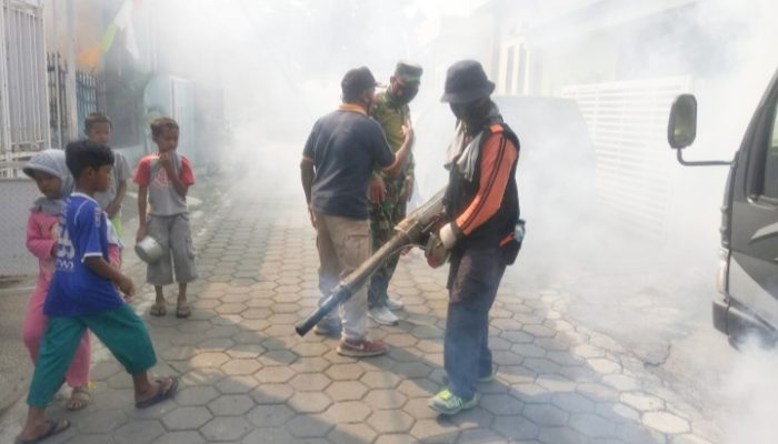 Babinsa Koramil 2302/Bojonegara, Puan Ter Penyemprotan voging