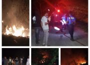 Lurah Maradekaya Apresiasi Kinerja Damkar Takalar Sigap Atasi Kebakaran Hutan Bambu