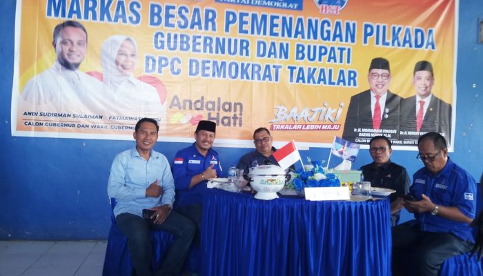 Daeng Manye Resmikan Markas Besar Pemenangan Pilkada di DPC Demokrat Takalar