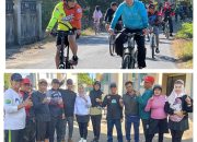 Dr. H. Hengky Yasin dan Hj. Fadilah Fahriana Mengikuti Sepeda Santai dan Senam Pagi di Takalar