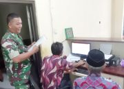 Babinsa Koramil 2305/Cinangka, Puan Ter Pendataan Jumlah Penduduk