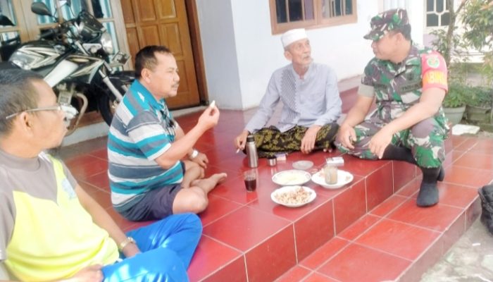 Babinsa Koramil 2307/Ciwandan, Komsos Membahas Tentang Mengantisipasi Banjir