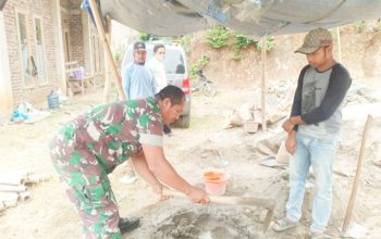 Babinsa Koramil 2307/Ciwandan, Karbak Pembangunan Rumah Warga