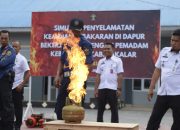Lapas Takalar Gelar Pelatihan Simulasi Pemadaman Kebakaran
