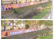 Tim DM/HHY, YAMAHETA Community, Pasang Spanduk Terpanjang di Sulsel: Sejarah Baru di Pilkada Takalar
