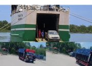 18 Truk Muatan Timah Balok dan Pasir dari Belitung Lolos Masuk Bangka