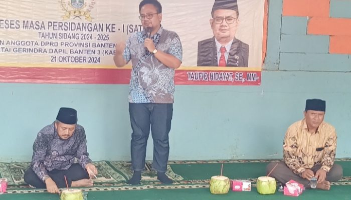 Anggota DPRD Provinsi Banten Taufik Hidayat Melaksanakan Reses Bersama Warga Mancak