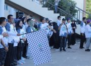 Ratusan Peserta ikuti Pawai Jalan Sehat, pada Peringatan HKN ke-60 Tingkat Kab. Takalar