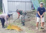 Babinsa Koramil 2301/Cilegon, Karbak Pembersihan Sampah 