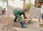 Babinsa Koramil 2306/Mancak, Karbak Pembuatan Saluran Air