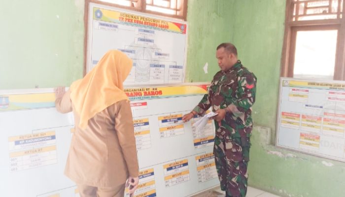 Babinsa Koramil 2305/Cinangka, Puan Ter Mendata Jumlah Penduduk Miskin