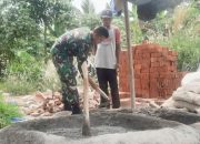 Babinsa Koramil 2302/Bojonegara, Karbak Pembangunan Rumah Warga