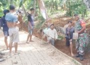 Babinsa Koramil 2306/Mancak, Karbak Pembuatan Saluran Air