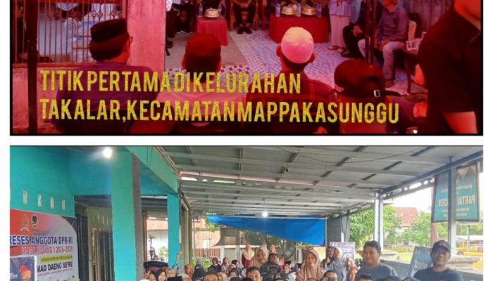 Anggota DPR-RI H. Achmad Daeng Se’re Gelar Reses di Takalar, Fokus pada Ekonomi Kreatif dan Infrastruktur