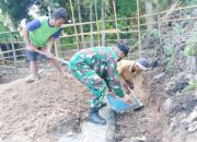 Babinsa Koramil 2307/Ciwandan, Karbak Pembangunan Saluran Air