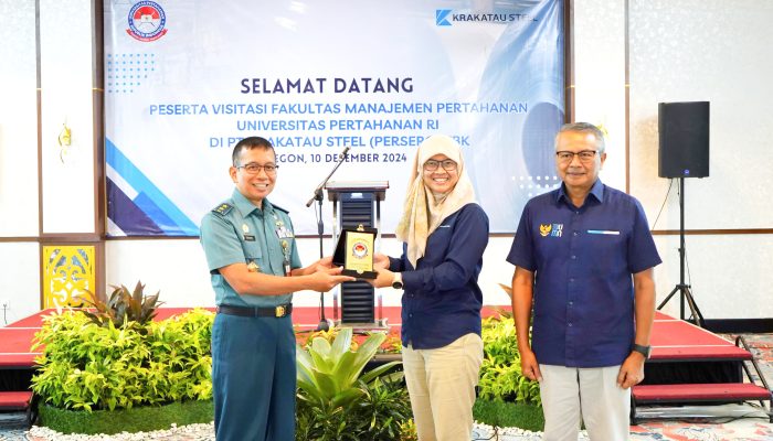 Krakatau Steel Menerima 82 Peserta Rombongan Dari Universitas Pertahanan RI Untuk Mengenalkan Tentang Bisnis Krakatau Steel Group