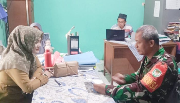 Babinsa Koramil 2303/Pulomerak, Puan Ter Mendata Jumlah Sekolah