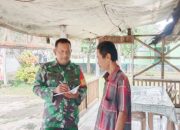 Babinsa Koramil 2305/Cinangka, Puan Ter Pendataan Warga Pendatang
