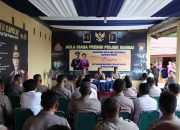 Kunjungan Kerja Ke Polsek Mandai, Kapolres Maros Ingatkan Jajarannya Jauhi Pelanggaran