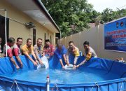 Dukung Program Asta Cita Presiden, Polres Maros Tebar Ribuan Bibit Ikan Dikolam Bioflok Sat Resnarkoba
