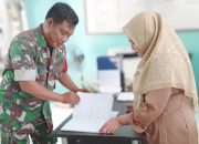 Babinsa Koramil 2301/Cilegon, Puan Ter Pendataan Penerimaan Bansos