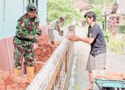 Babinsa Koramil 2305/Cinangka, Karbak Pemasangan Pagar
