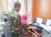 Babinsa Koramil 2307/Ciwandan, Puan Ter Pendataan Jumlah Stunting
