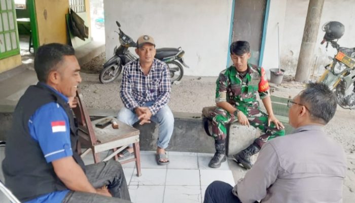 Babinsa Koramil 2307/Ciwandan, Komsos Pembersihan Selokan