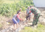 Babinsa Koramil 2307/Ciwandan, Karbak Pembangunan Pondasi