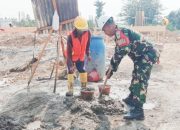 Babinsa Koramil 2301/Cilegon, Karbak Perbaikan Akses