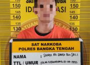 Warga OKI Ditangkap di Bangka Tengah Bawa Sabu