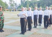 Babinsa Koramil 2301/Cilegon, Bintahwil Pelaksanaan Pelatihan Baris Berbaris