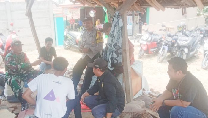 Babinsa Koramil 2307/Ciwandan, Komsos Membahas Kegiatan Gotong Royong