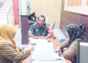 Babinsa Koramil 2307/Ciwandan, Puan Ter Pendataan Jumlah Stunting