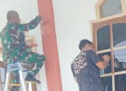 Babinsa Koramil 2303/Pulomerak, Karbak Pengecatan Tembok