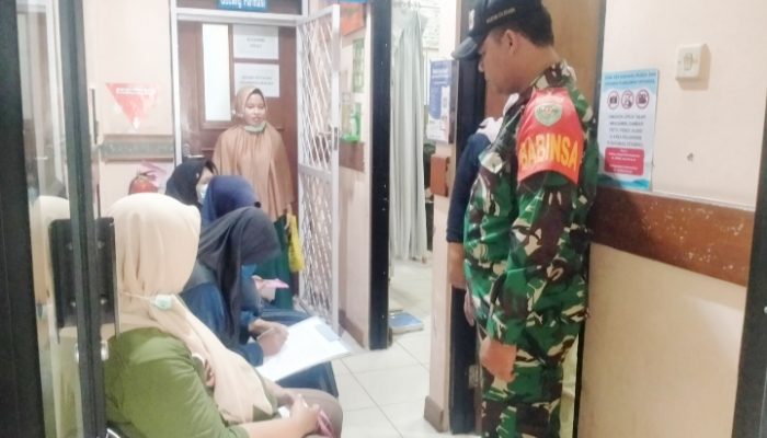 Babinsa Koramil 2307/Ciwandan, Puan Ter Pendataan Jumlah Stunting