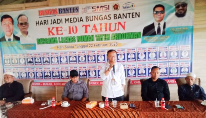 Peringati Hari Jadi ke-10 Media Bungasbanten Santuni Yatim Piatu dan Khitanan Massal Gratis