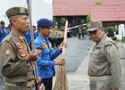 Perdana, Bupati Takalar Daeng Manye Pimpin Apel Kesiapsiagaan Satpol PP, Damkar dan Penyelamatan Takalar 